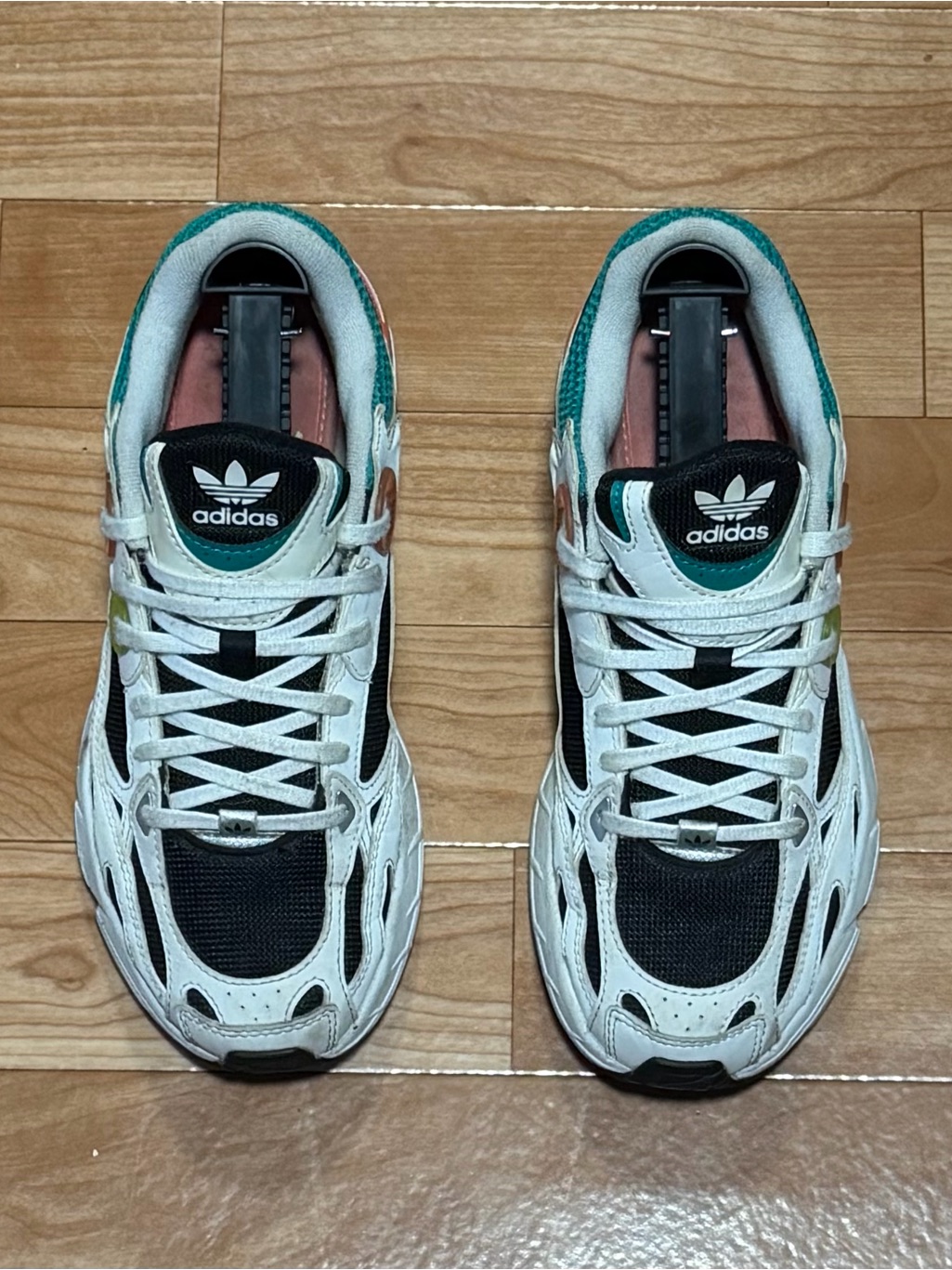 Adidas Astir Women's White Black Teal Sneakers